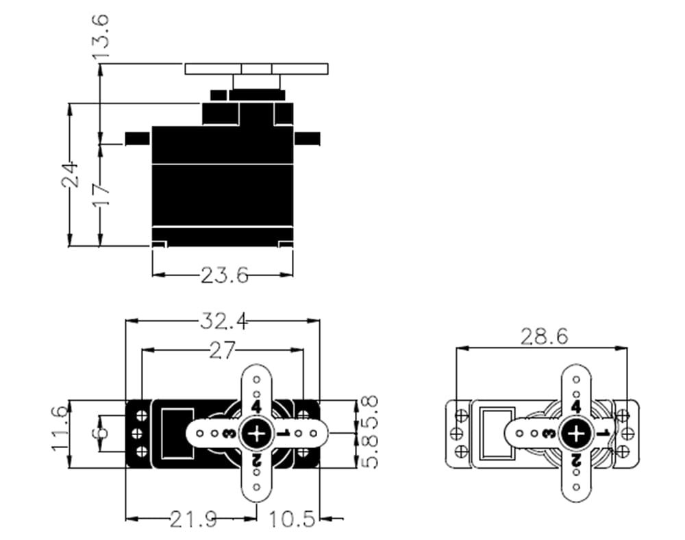 Hitec HS-65HB Micro Analog Servo Karbonite®-Getriebe