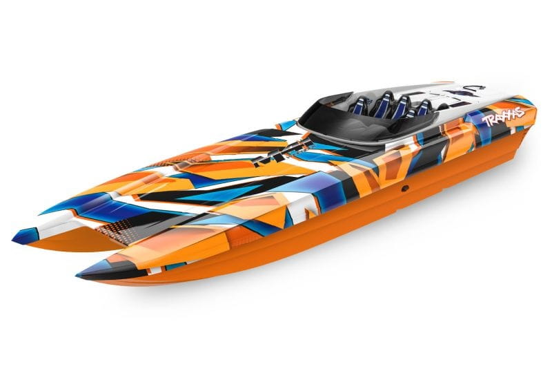Traxxas RC Speed Boot Catamaran DCB M41 Orange 2022 40 Zoll