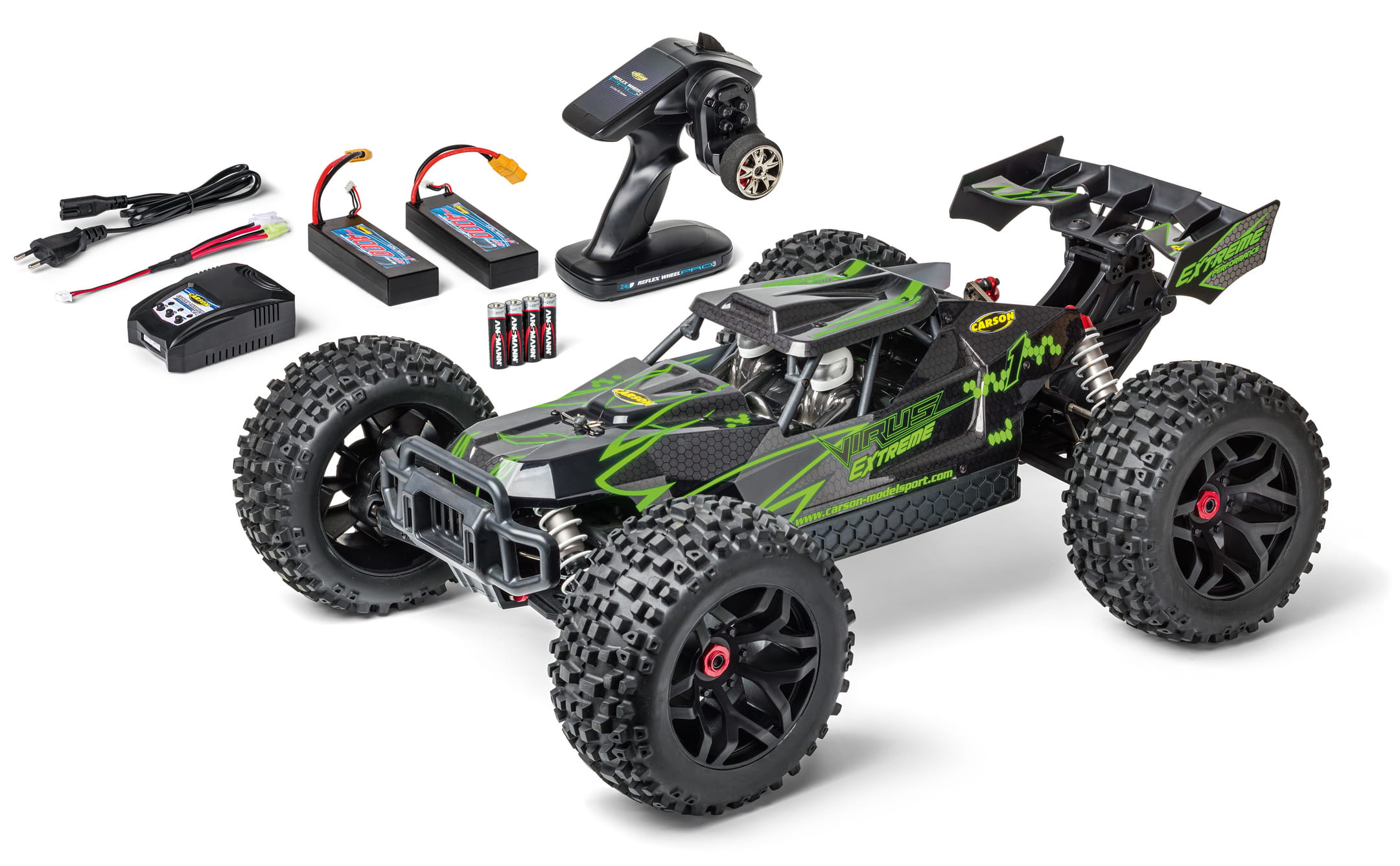Carson RC Virus Extreme 4S Brushless Buggy 2,4Ghz 100% 1:8 XL RTR