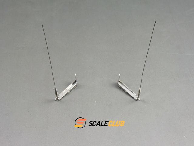 ScaleClub Spiegelantenne mit Halter links aus V2A fuer Scania - RC-Zubehoer