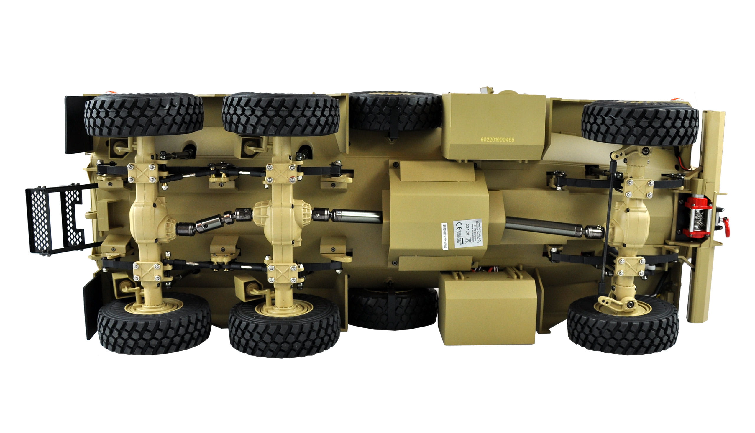 Amewi US-Miltitärfahrzeug MRAP 6x6 1:12 RTR, Licht, Sound & Rauch