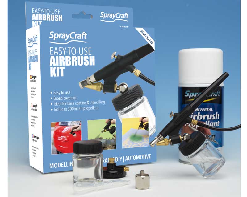 Krick Easy-to-Use SP15K Airbrush Starter Kit + Druckluftd. Krick Easy-to-Use SP15K Airbrush Starter Kit + Druckluftd.