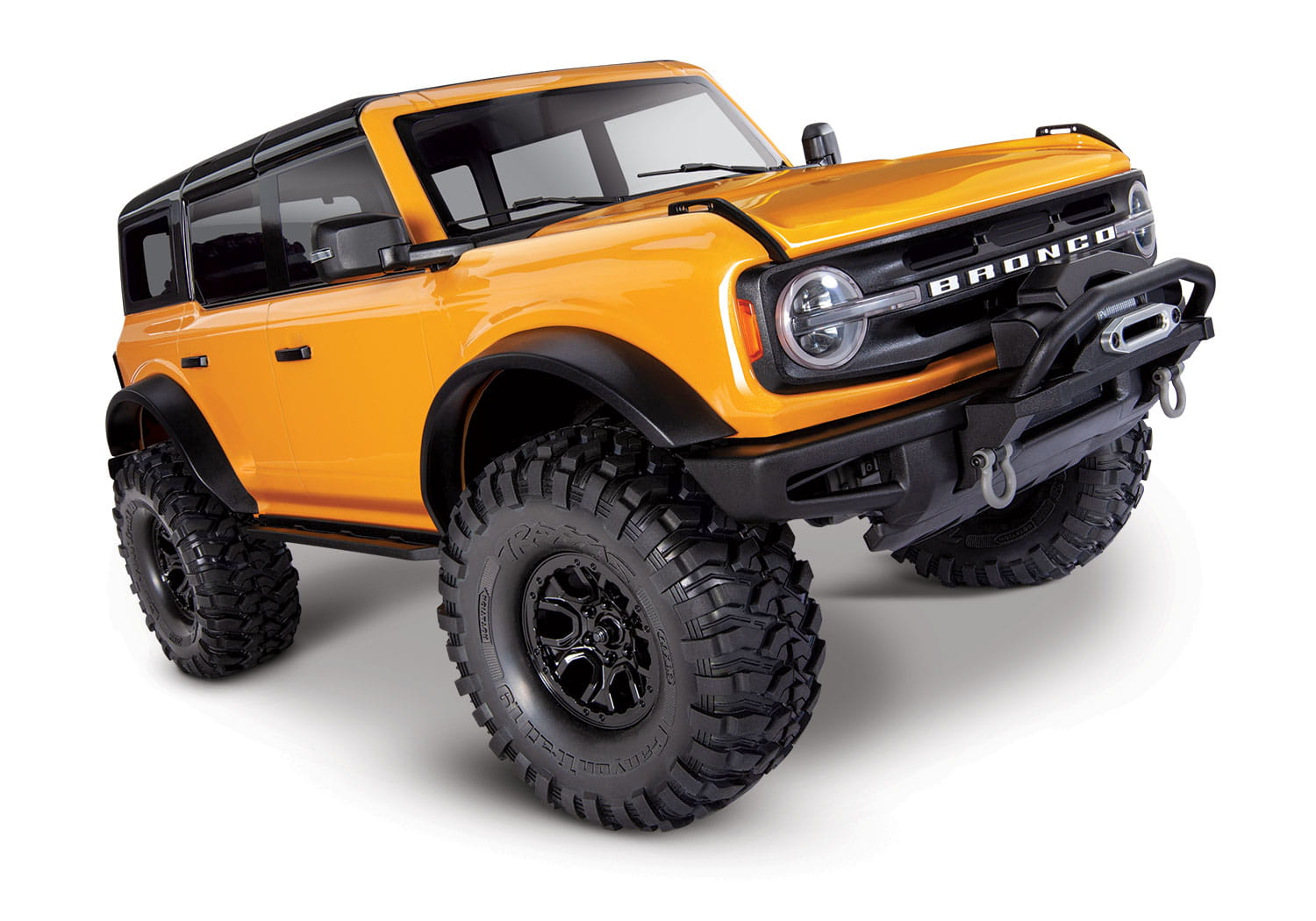 Traxxas RC Crawler TRX-4 Ford Bronco 2021 RTR Orange + Akku, Lader Komplett Set