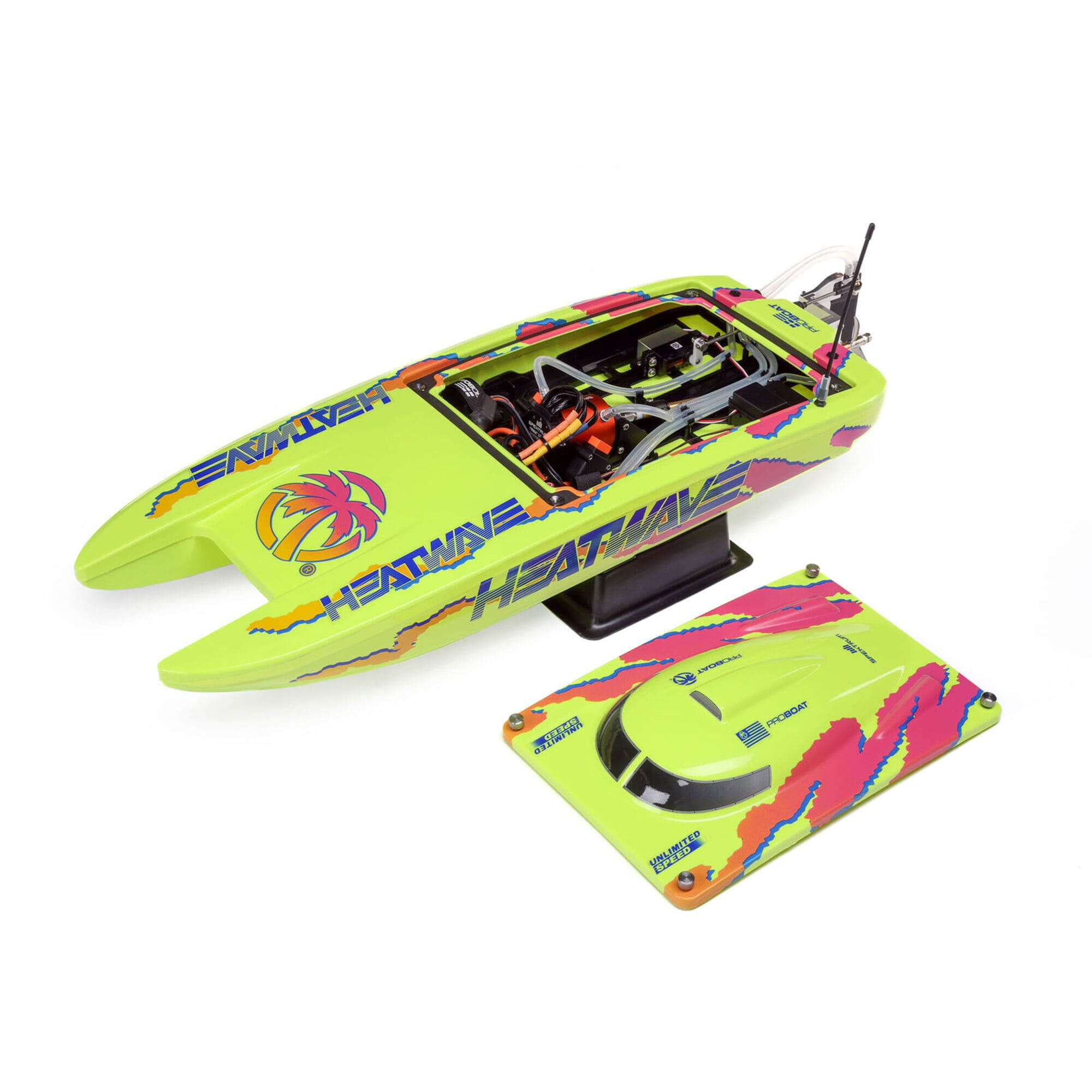 Proboat RC Blackjack 24 V2 4S Catamaran RTR Heat Wave Visual