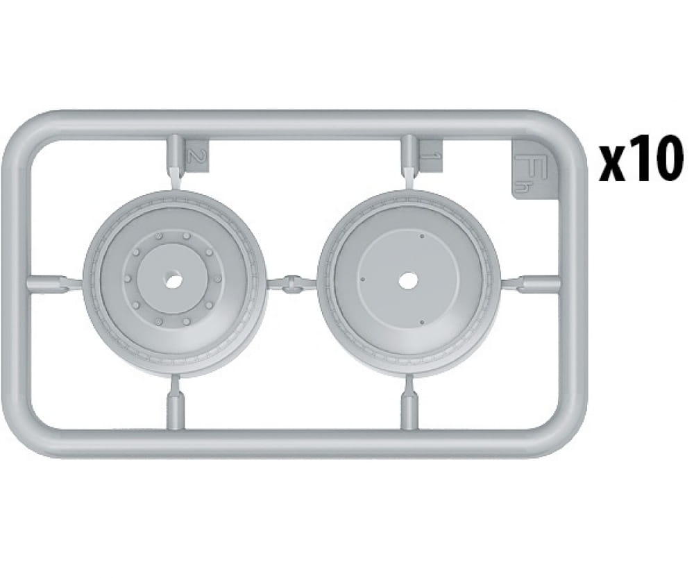 Plastikmodellbau von Miniart 1-35 laufrollen set t 34 serie 1943