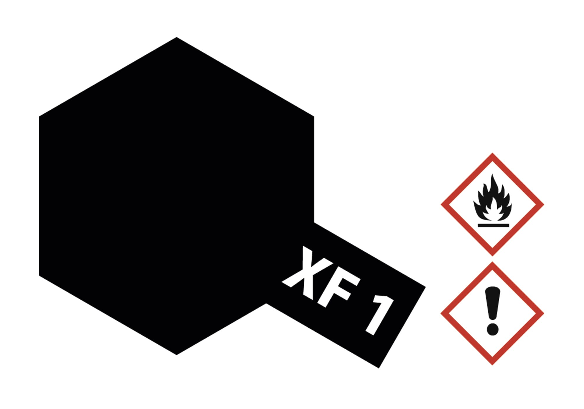Tamiya Acrylfarbe XF1, XF-1 Schwarz matt 23ml Tamiya Acrylfarbe XF1, XF-1 Schwarz matt 23ml