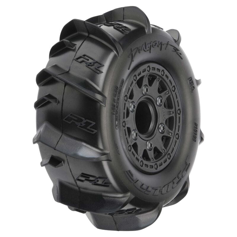 Proline Short Course Reifen Dumont Paddle 2.2/3.0 MTD Raid Blk F/R 2St.
