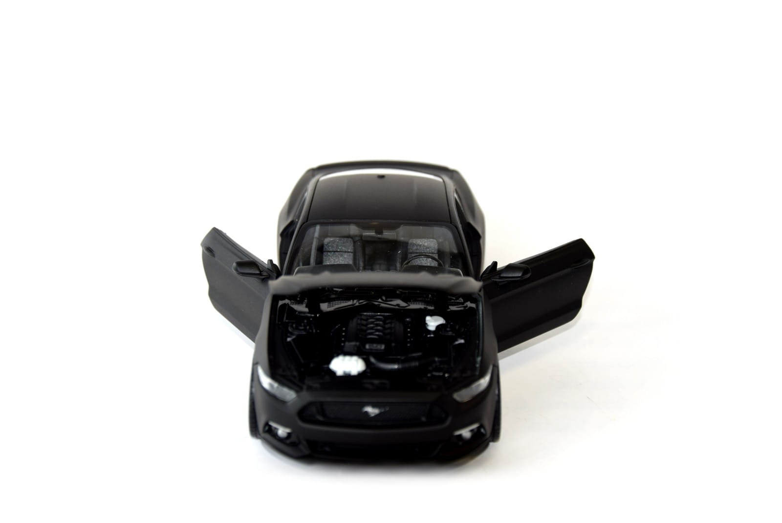 Welly Modellauto 1:24 2015 Ford Mustang GT Matt Schwarz