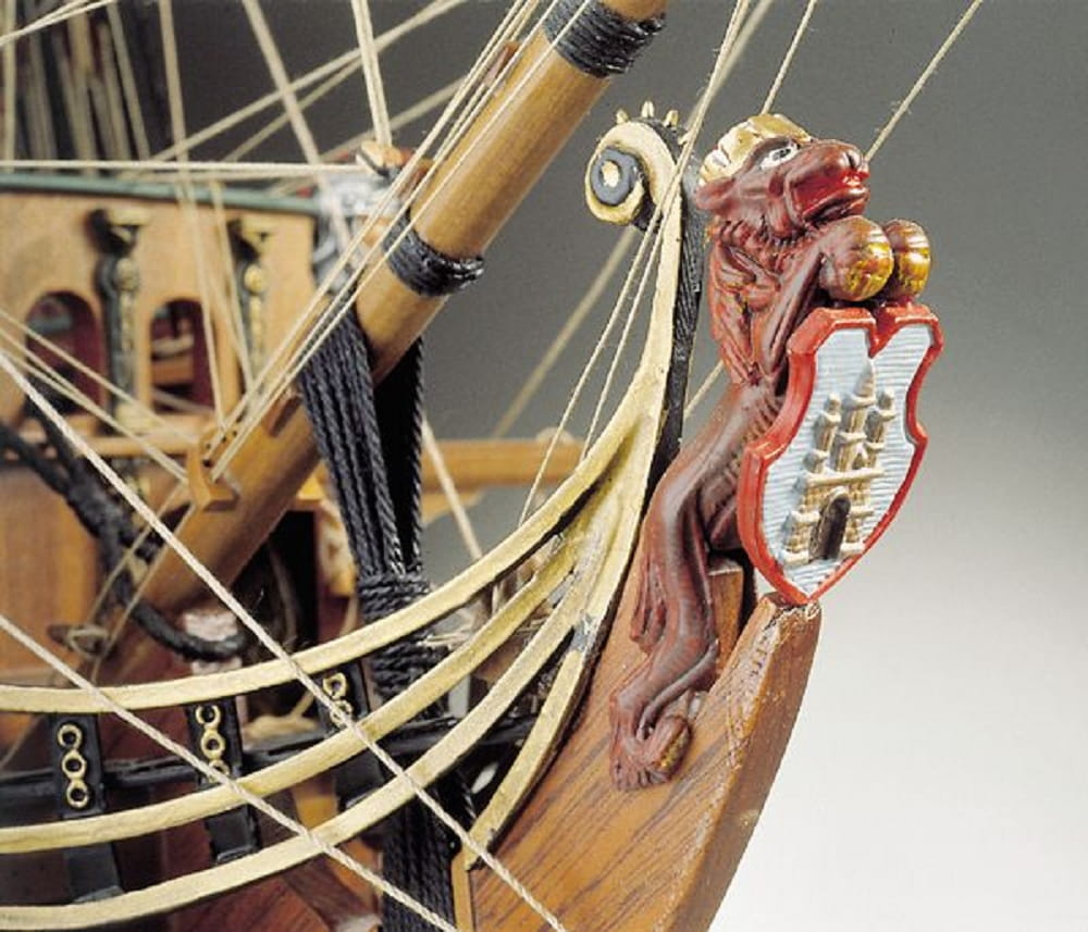 Corel Wappen von Hamburg 1_50 Holzmodell Schiffbaukasten