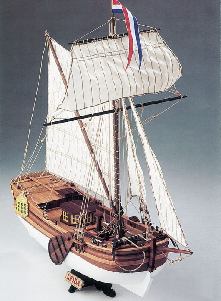 Leida hollaendisches Fischereiboot 1_64 Baukasten – Historisches Modell