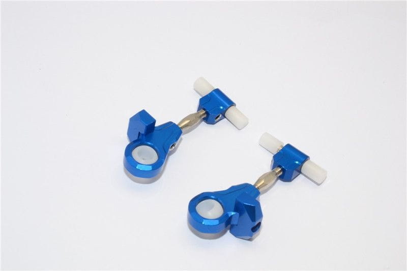 GPM Alu Querlenker einstellbar oben vorn blau fuer Tamiya TT02 - RC-Zubehoer