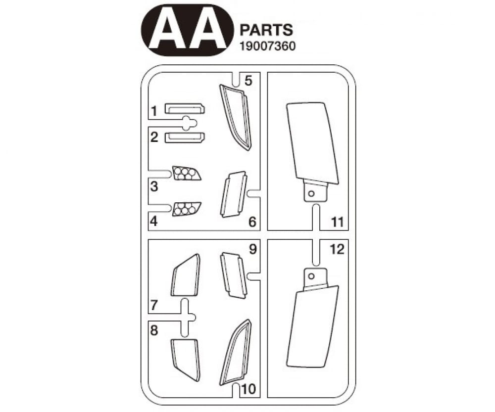 Tamiya AA-Teile Glasteile Scheinw. S770 56368 - RC-Zubehoer