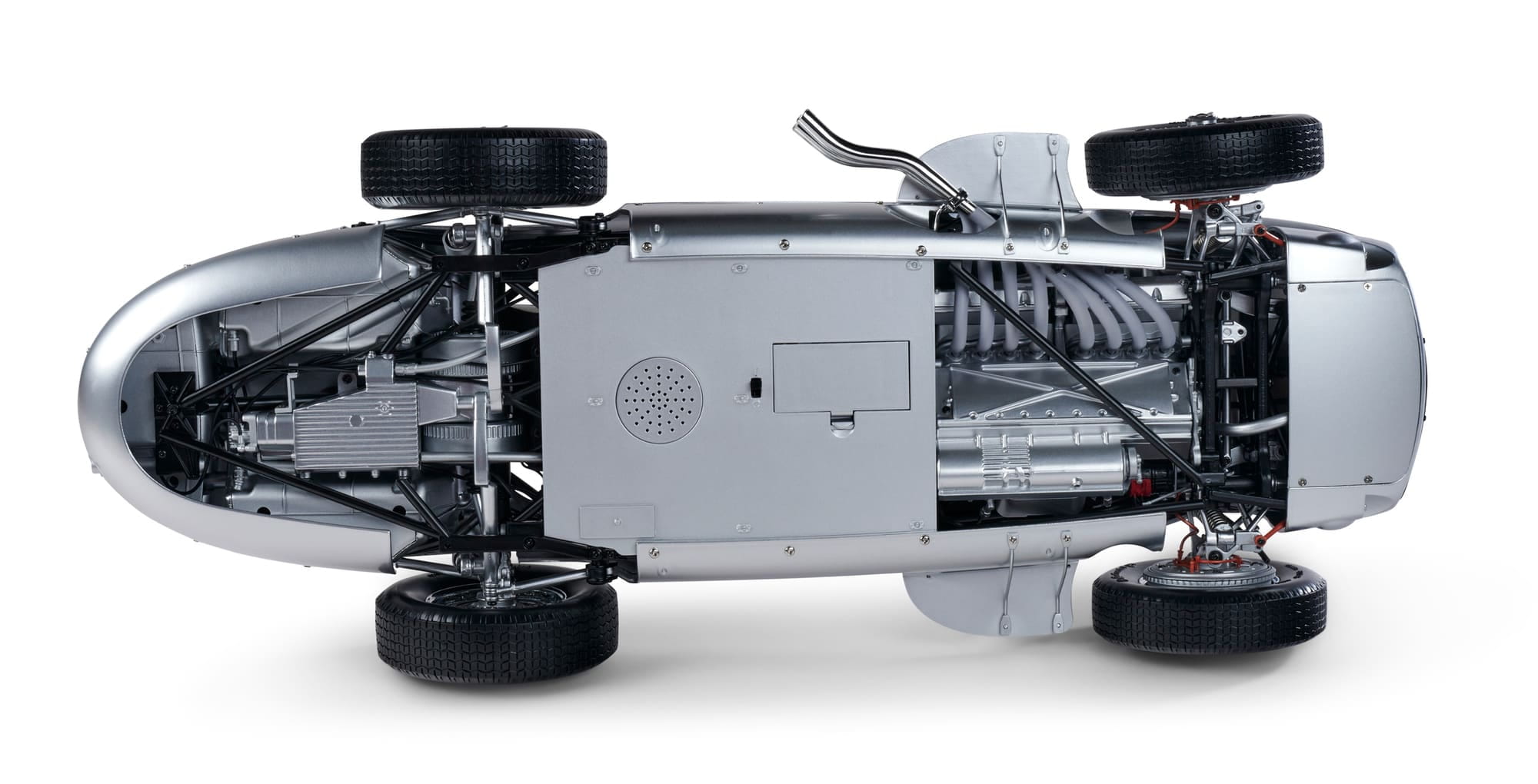 ixo premium collectables mercedes w196 r fangio modellbausatz Mercedes-Benz W196 R Modell 1_8 Bausatz iXO Premium Collectables -12 mit Soundfunktion