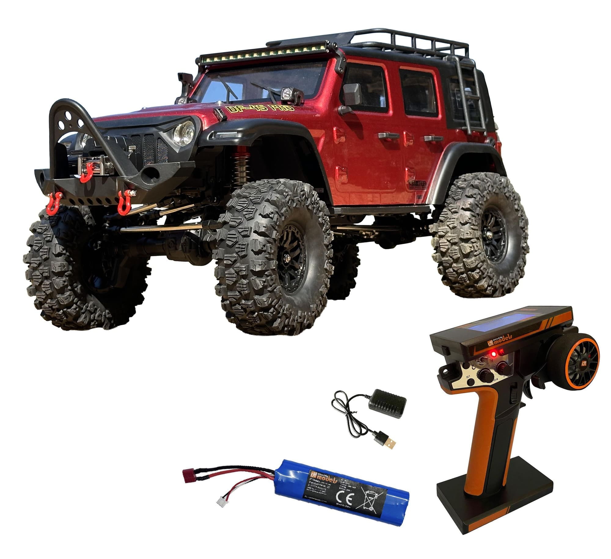 DF Models DF-04S PRO BL RC Crawler 1_10 Brushless RTR in Metallic Rot