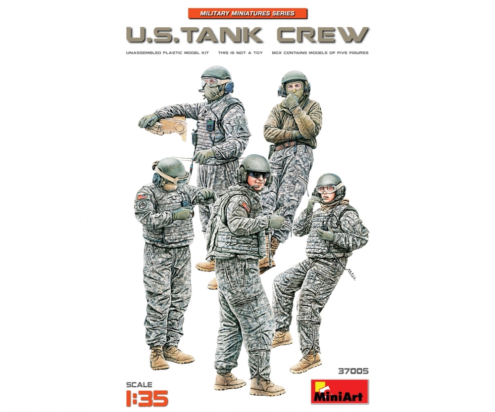 MiniArt 1:35 Figuren US Panzerbesatzung (5) Plastik Modellbau