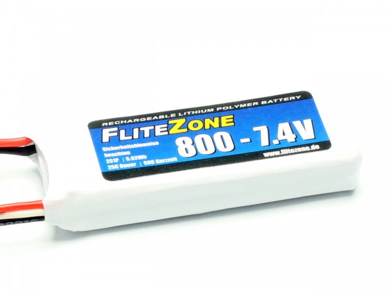 FliteZone LiPo Akku 800mAh 7_4V 2S JST