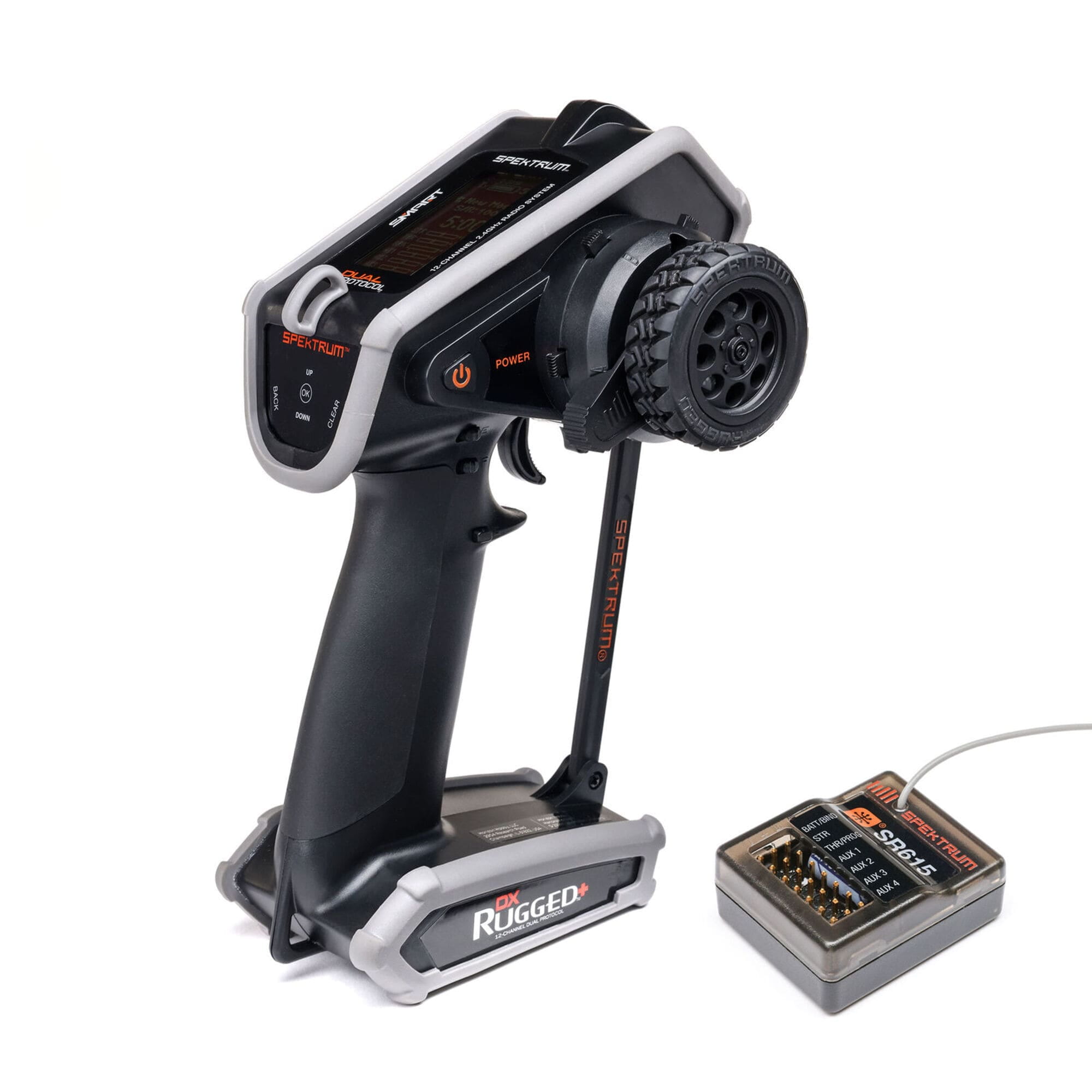Spektrum DX Rugged_ 12-Kanal DSMR_ Fernsteuerung mit SR615 Empfaenger und TPU-Schutz