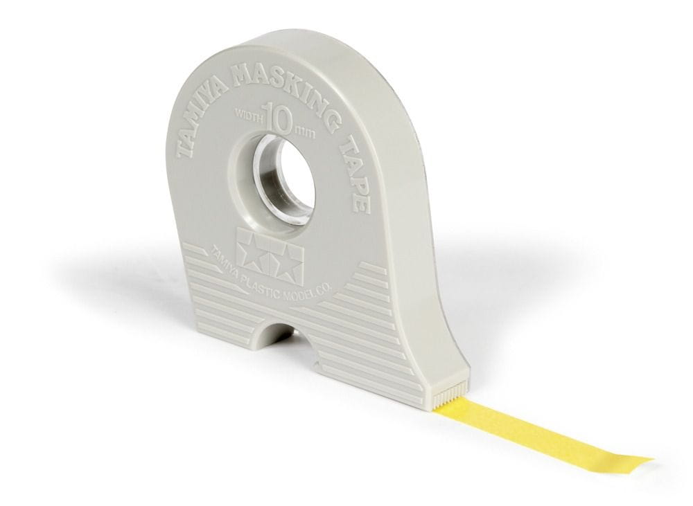 tamiya masking tape 10mm 18m abroller modellbau lackierungen TAMIYA Masking Tape 10mm x 18m mit Abroller fuer Modellbau-Lackierungen