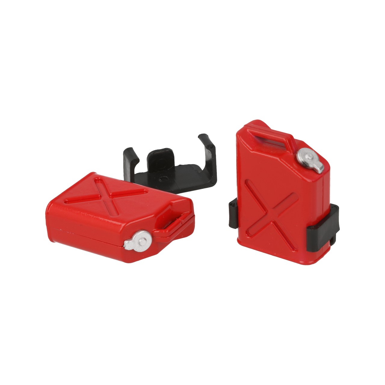Robitronic Benzinkanister mit Halterung _2 Stueck_ - RC-Zubehoer