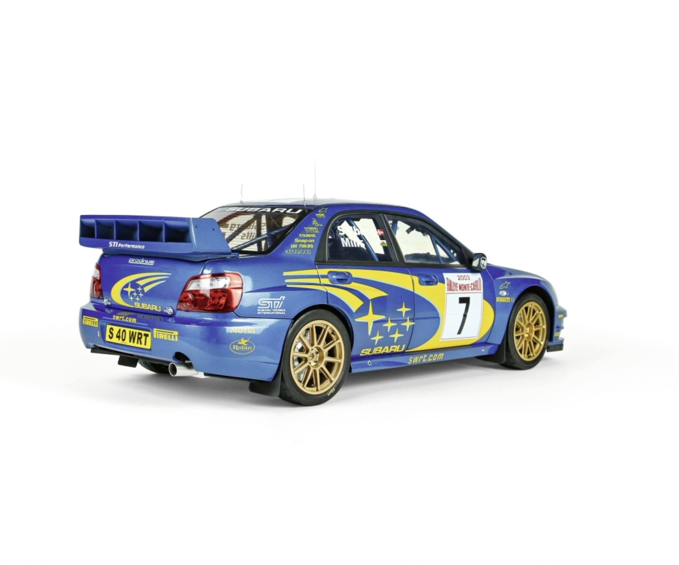 1:8 IXO Subaru Impreza Rally MC 2003 Modellauto Bausatz - Licht & Sound