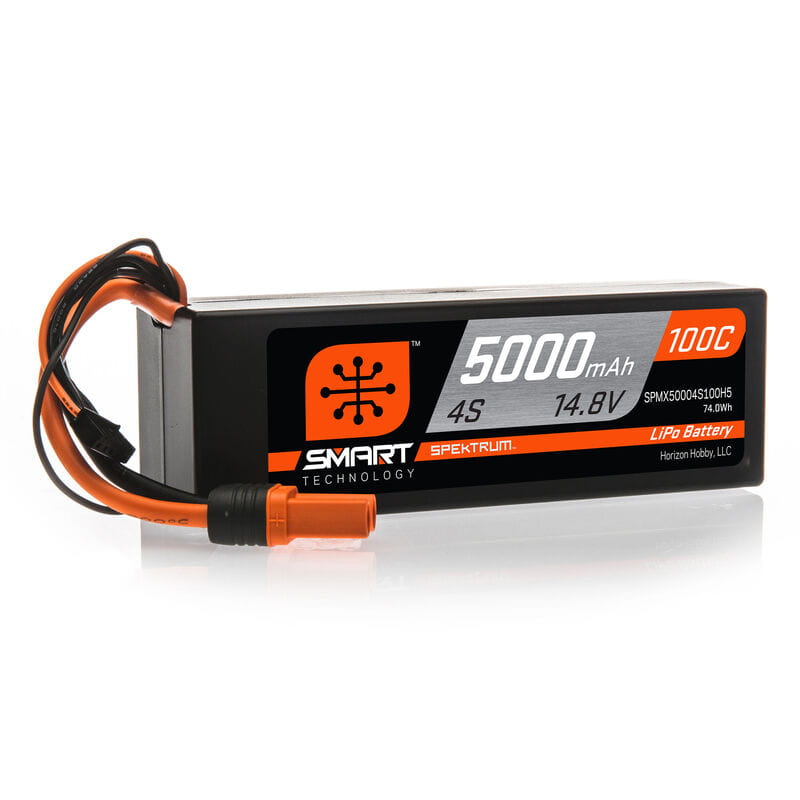 Spektrum Lipo Akku 5000mAh 4S 14.8V 100C Smart Hardcase IC5