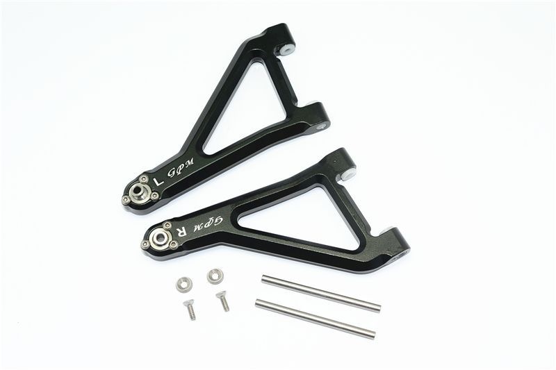 GPM Alu Querlenker eloxiert oben vorn schwarz fuer Traxxas UDR - RC-Zubehoer