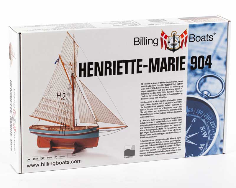 Billing Boats Holz Schiff Hennriette Marie Lotsenkutters 1:50 Baukasten