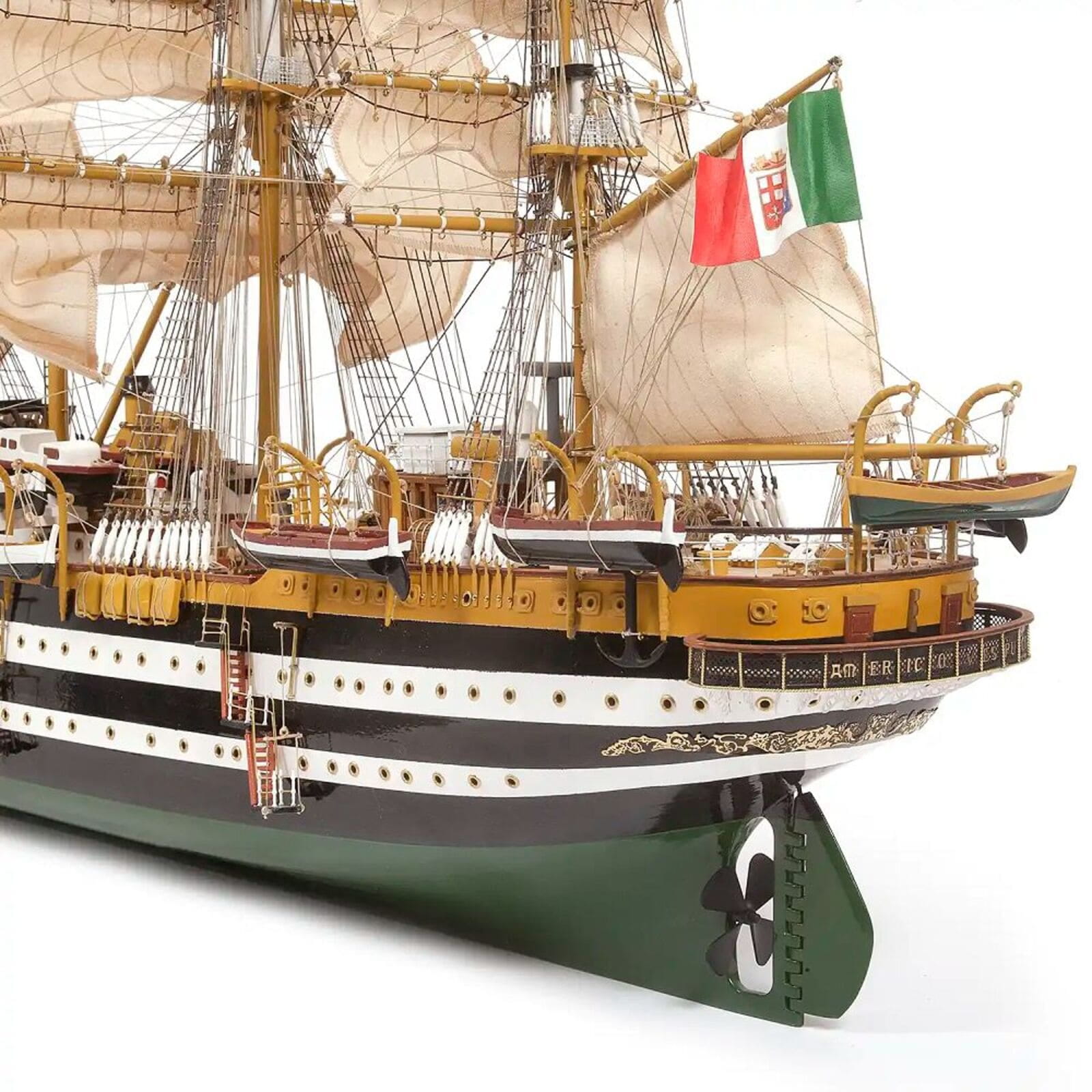 Amerigo Vespucci  Standmodellbausatz 1_100 mit Segelsatz - Modellzubehoer