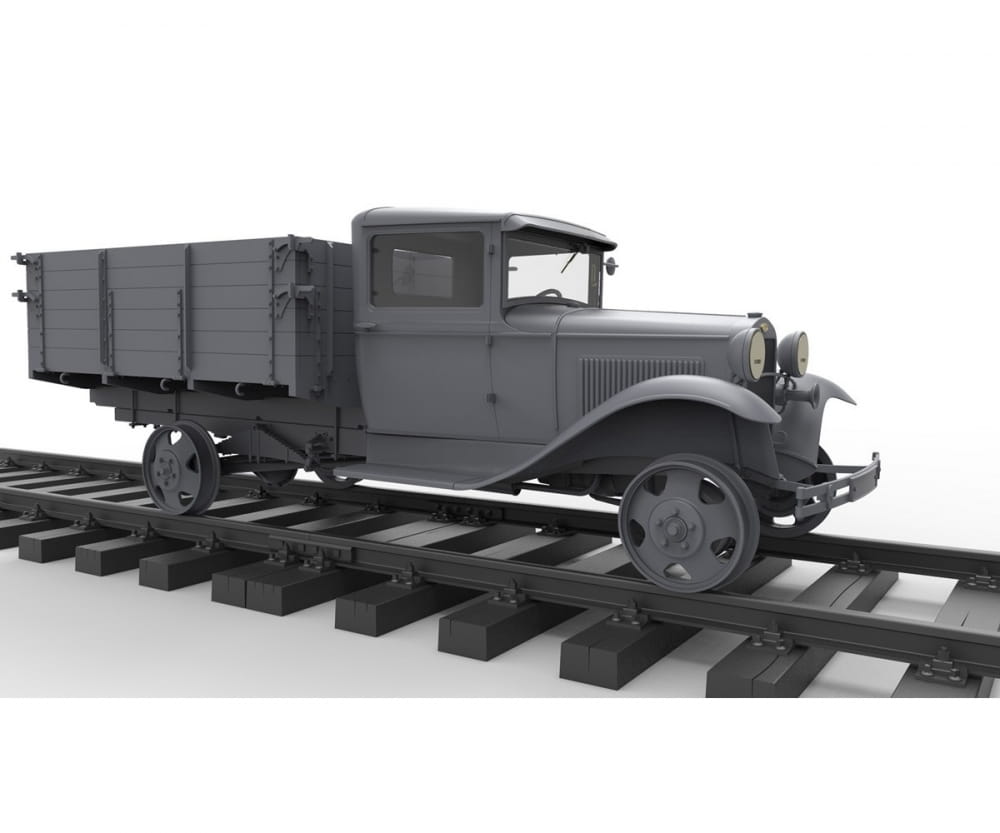 MiniArt 1:35 1,5to Schienen-LKW AA Ty Plastik Modellbausatz
