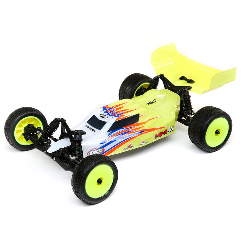 Losi Mini-B RTR 1:16 2WD Buggy gelb weiss Losi Mini-B RTR 1:16 2WD Buggy gelb weiss