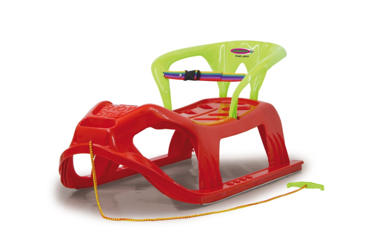 Jamara Snow Play Schlitten mit Lehne Snow-Star 90cm rot Jamara Snow Play Schlitten mit Lehne Snow-Star 90cm rot