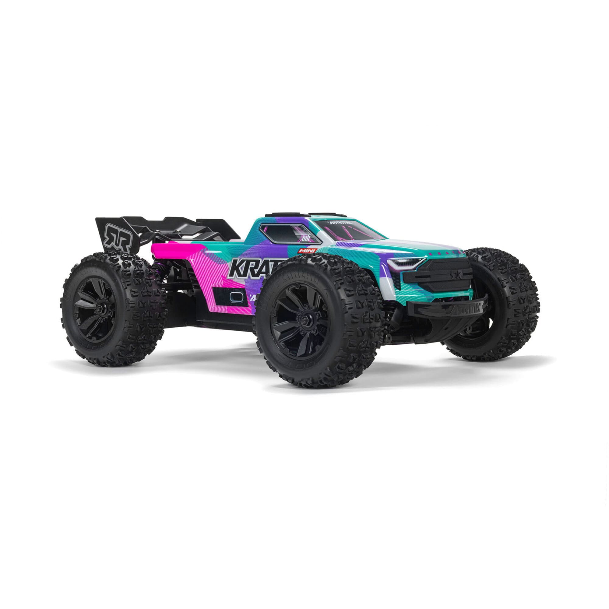 ARRMA MINI KRATON 3S BLX 4X4 RTR Brushless RC Speed Truck 1_16 in Tuerkis - Rosa