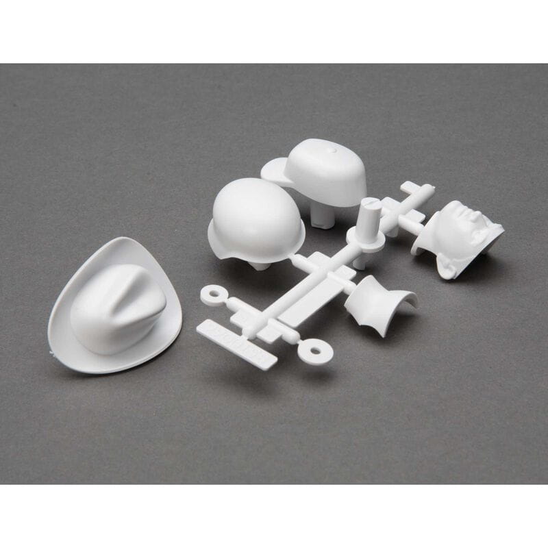 Axial Drivers Head and Hat Set (White) Axial Drivers Head and Hat Set _White_ - RC-Zubehoer