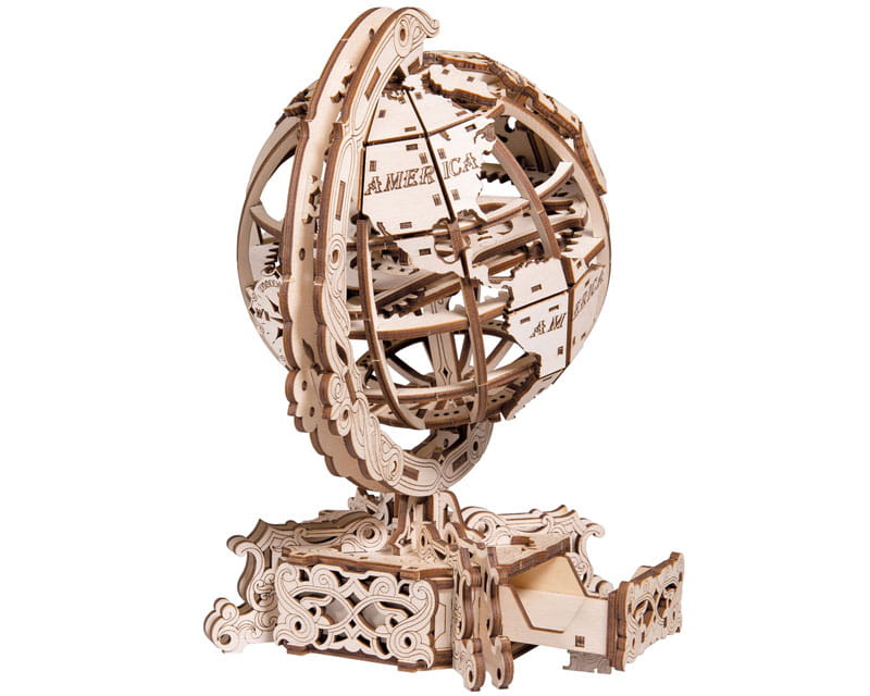 Krick Globus 3D-tec Holz Bausatz 231 Teile