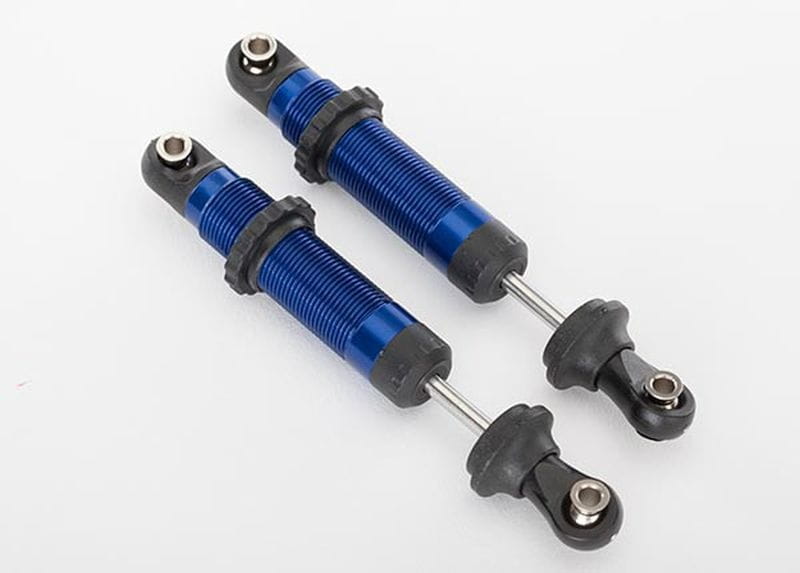 Traxxas Daempfer GTS hart-eloxiert_ blau montiert inkl Federhalter - RC-Zubehoer