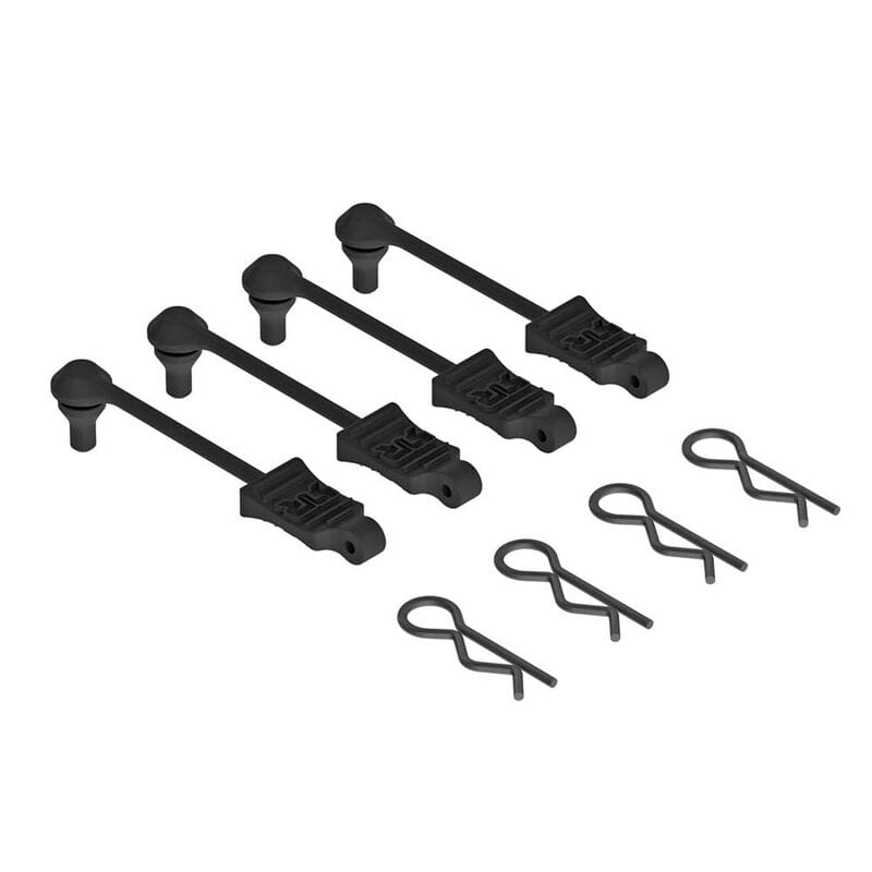 Arrma AR390165 Body Clip Retainer 1_10 Scale Black _4_ - RC-Zubehoer