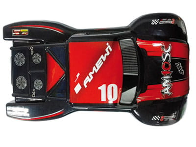 Amewi MA369-R Karosserie SC AM10SC rot_schwarz - RC-Zubehoer