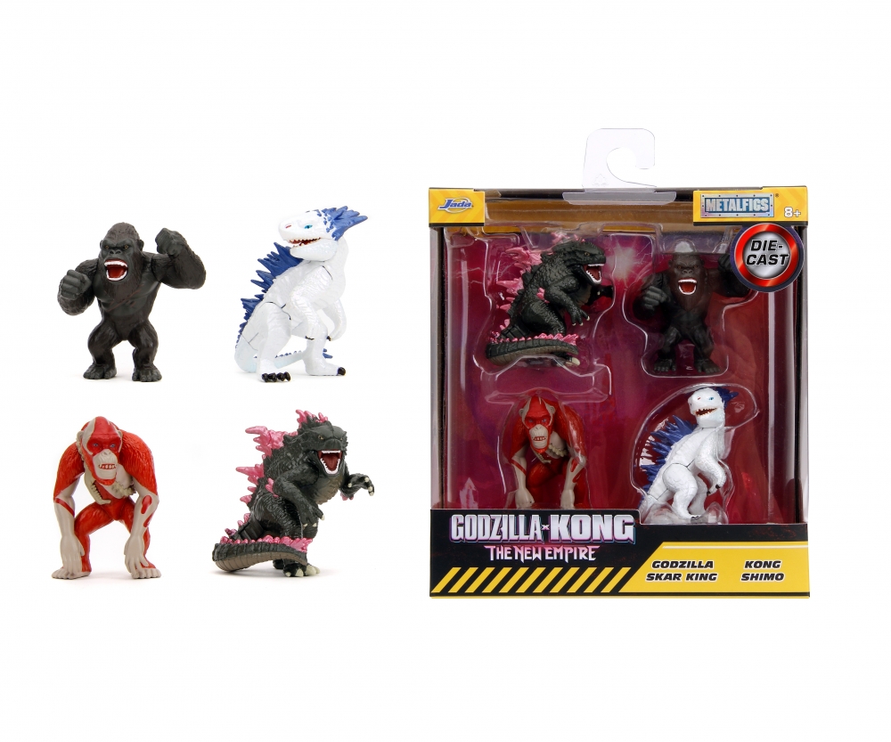 Jada Godzilla 4-Pack Figuren 2.5", Welle 1
