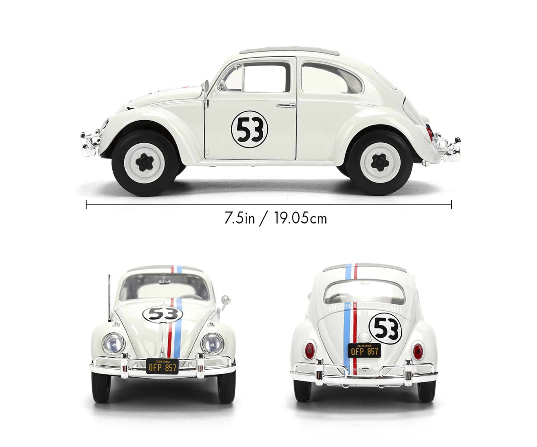 Jada Toys Star Wars R2-D2 VW Drag Beetle 1959 1_24 mit Metallfigur