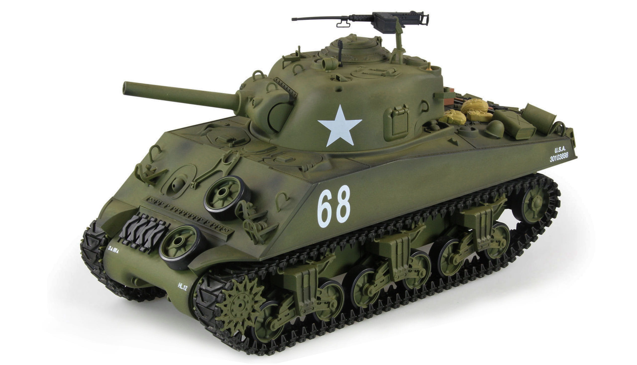 Amewi RC Panzer 1:16 U.S. M4A3 Sherman Advanced Line IR BB Amewi RC Panzer 1:16 U.S. M4A3 Sherman Advanced Line IR BB