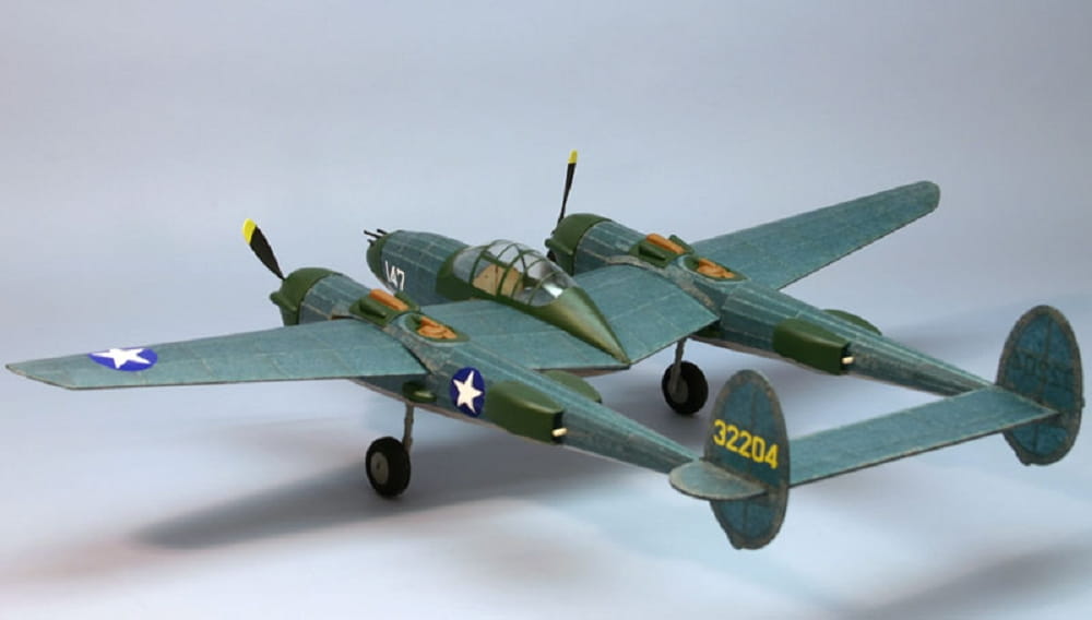 Dumas Aircraft P-38 Lightning _F _ M_ Balsabausatz - RC-Zubehoer