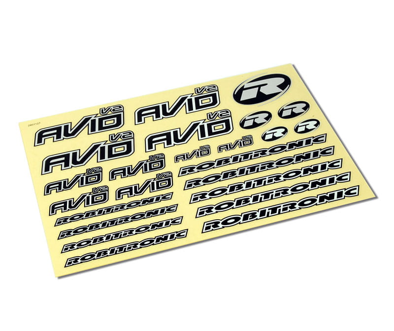 Robitronic Avid v2 Aufklebersatz - RC-Zubehoer