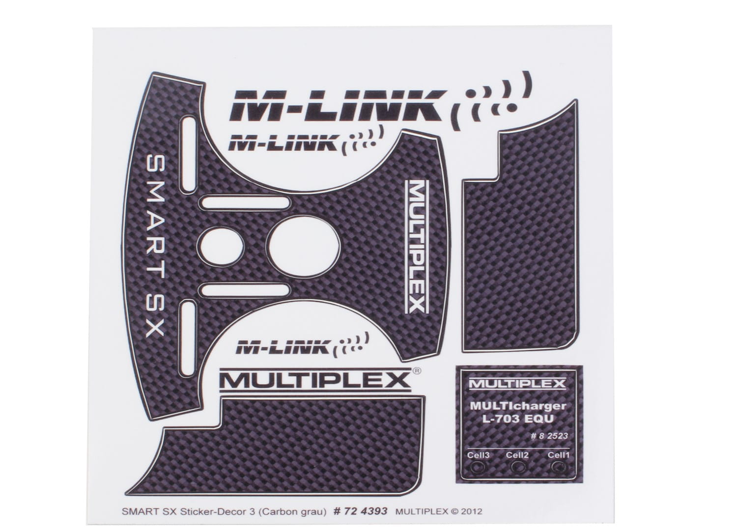Multiplex Dekorbogen Smart SX Dekor 3 - RC-Zubehoer