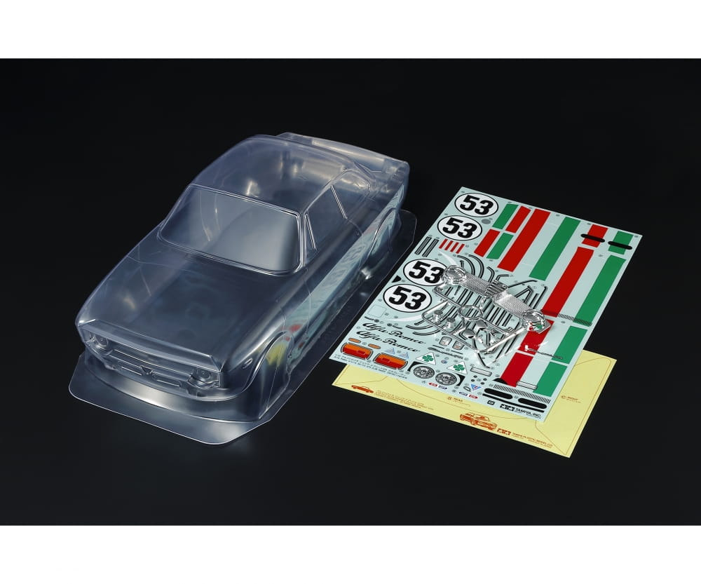 Tamiya Karosserie Satz Alfa Romeo Giulia C unlackiert - RC-Zubehoer