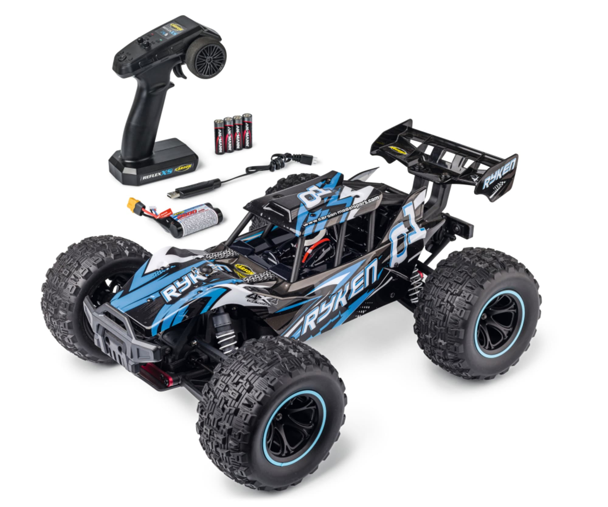 Carson XS Ryken 1_10 RC Monstertruck blau