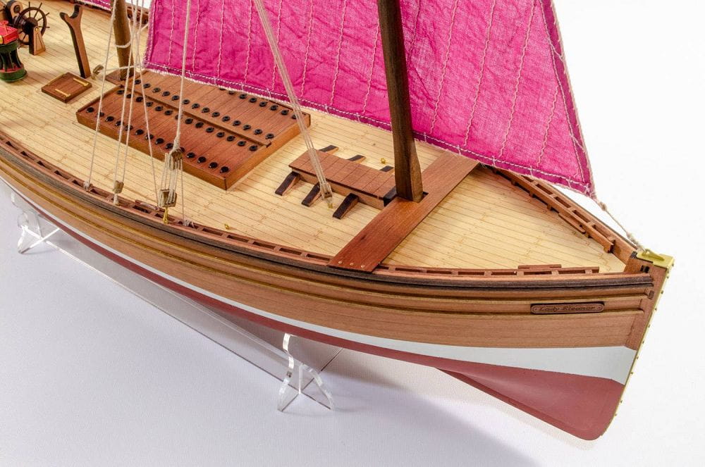 Fifie Lady Eleanor Fischerboot Bausatz 1:64 - Detailliertes Modell aus Holz