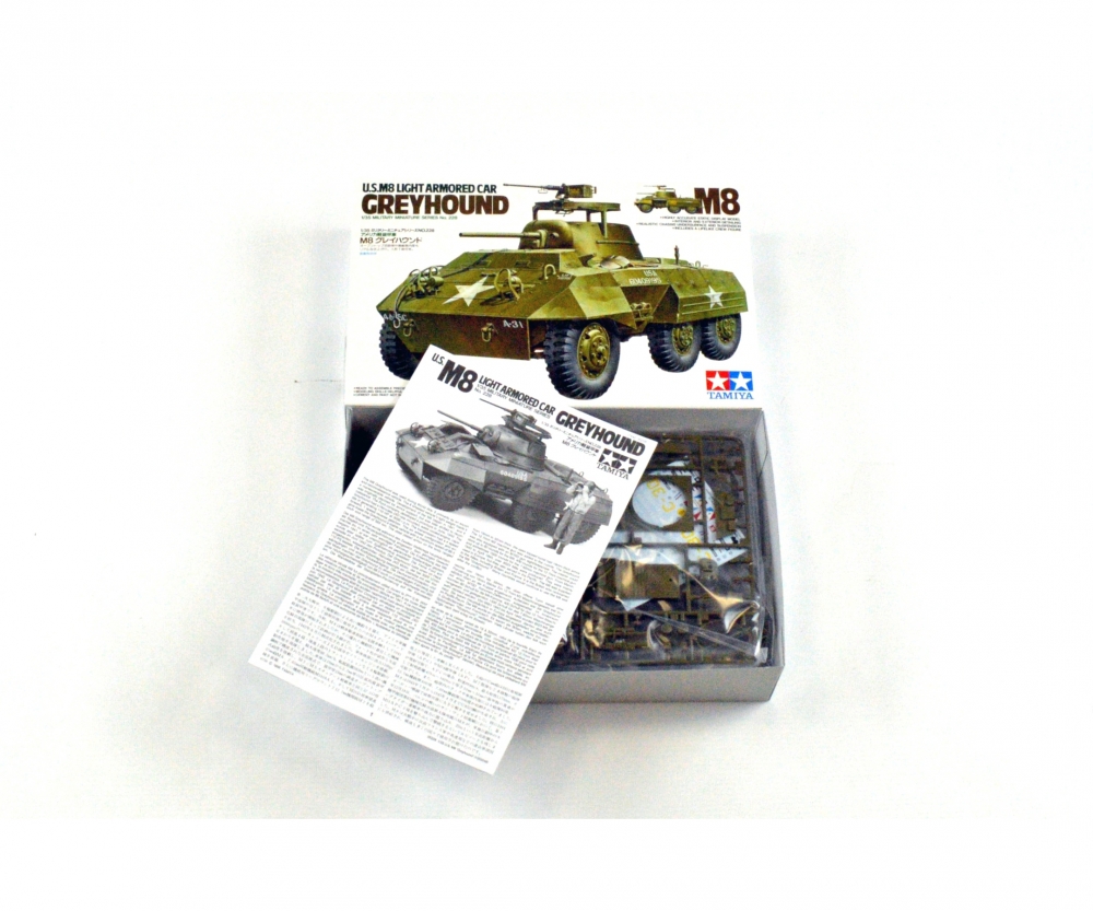 Tamiya WWII US Späh Panzer M8 Greyhound 1:35 Plastik Modellbau Militär Bausatz