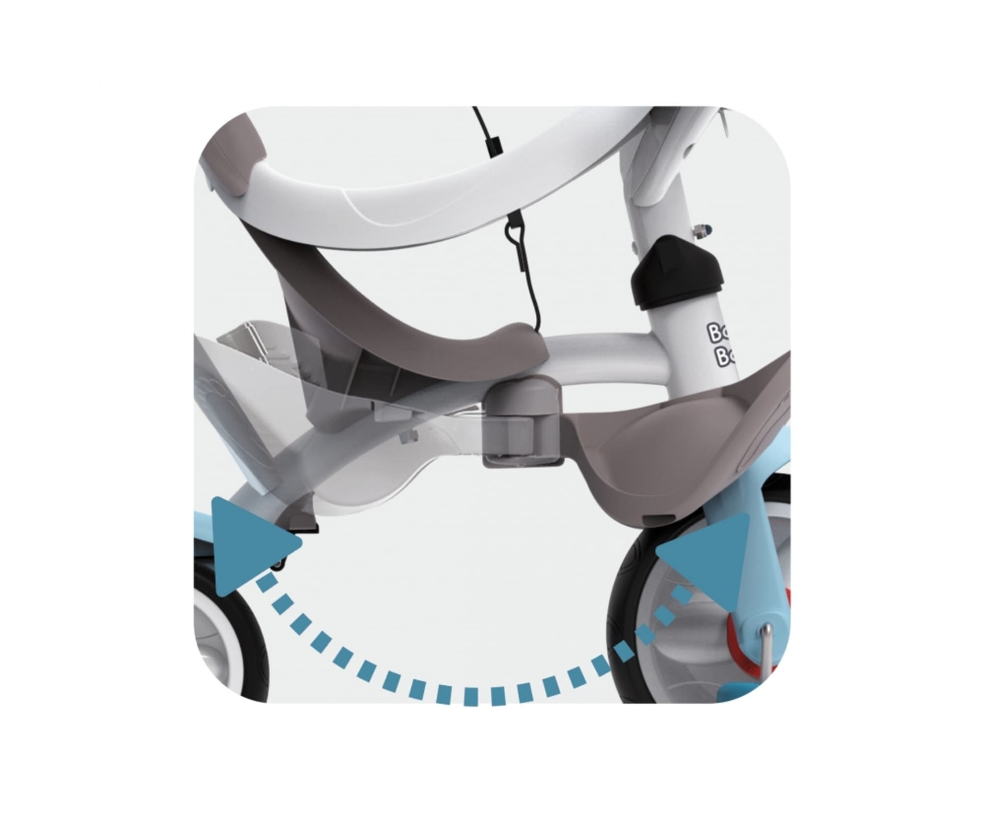 Smoby Dreirad Baby Balade Plus Blau