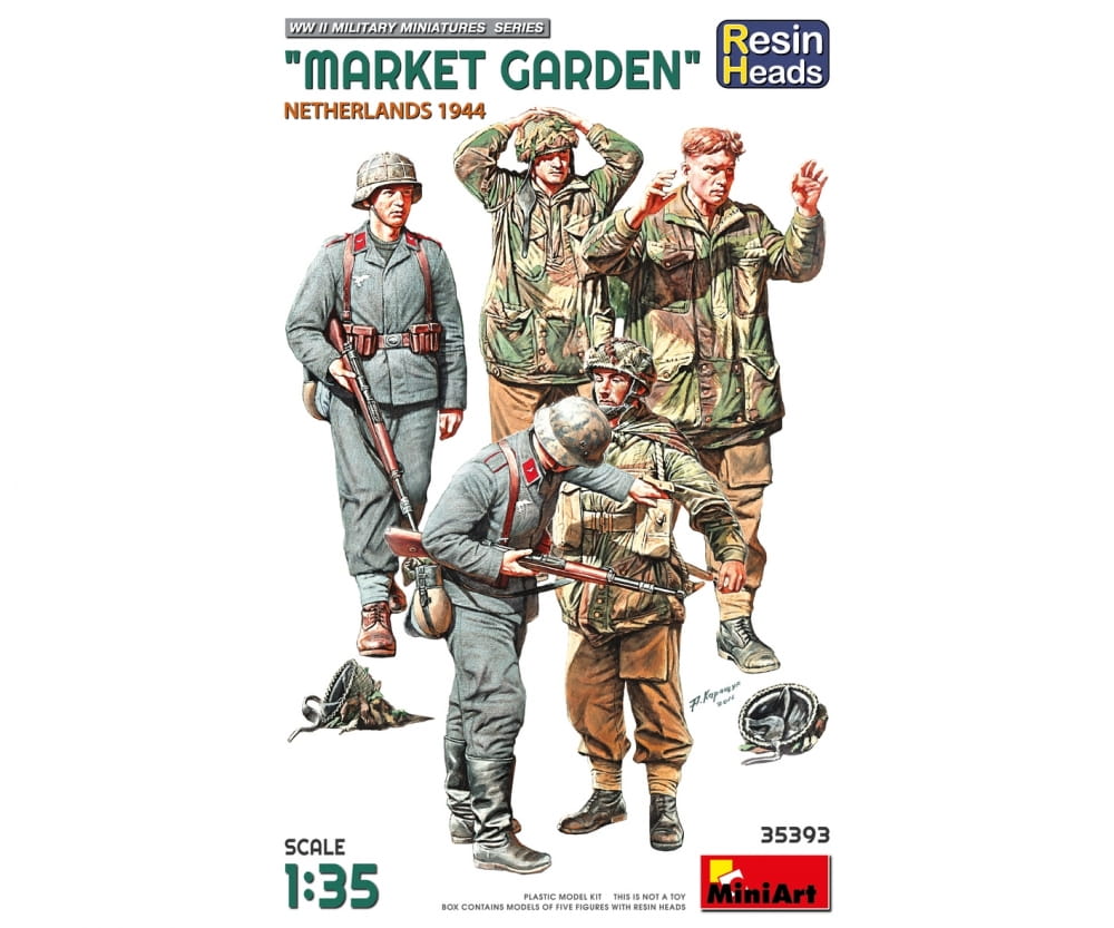 Plastikmodellbau von Miniart 1-35 fig soldaten mark garden nl44