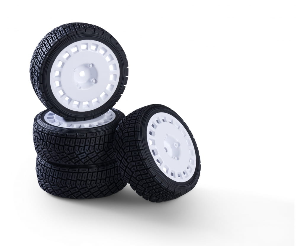 Carson Reifen mit Felgen 1:10 Räderset Rally Design1 (4) weiß Carson Reifen mit Felgen 1_10 Raederset Rally Design1 _4_ weiss - RC-Zubehoer